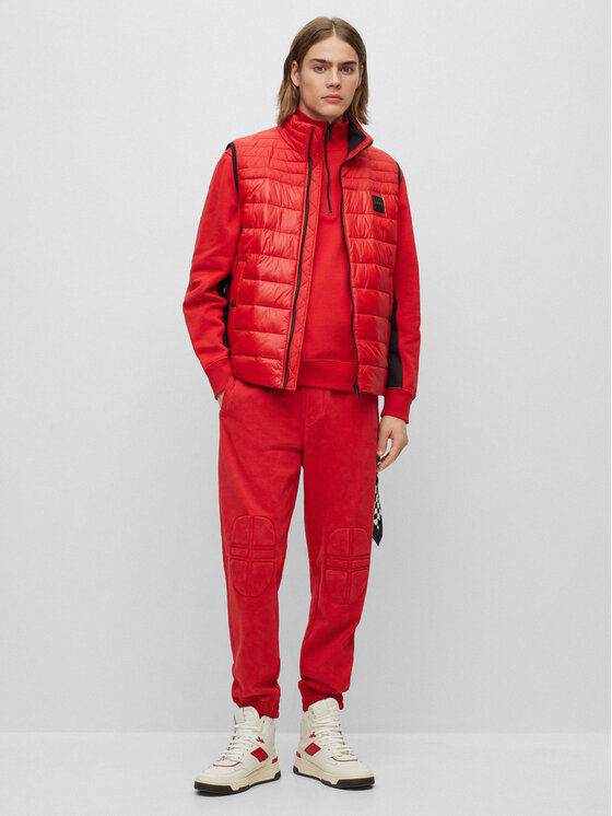 BOSS Boss Weste 50496725 Rot Regular Fit