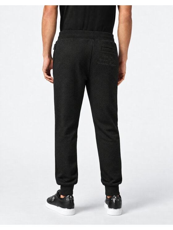 PHILIPP PLEIN PHILIPP PLEIN Spodnie dresowe 30023 Czarny Jogger Fit
