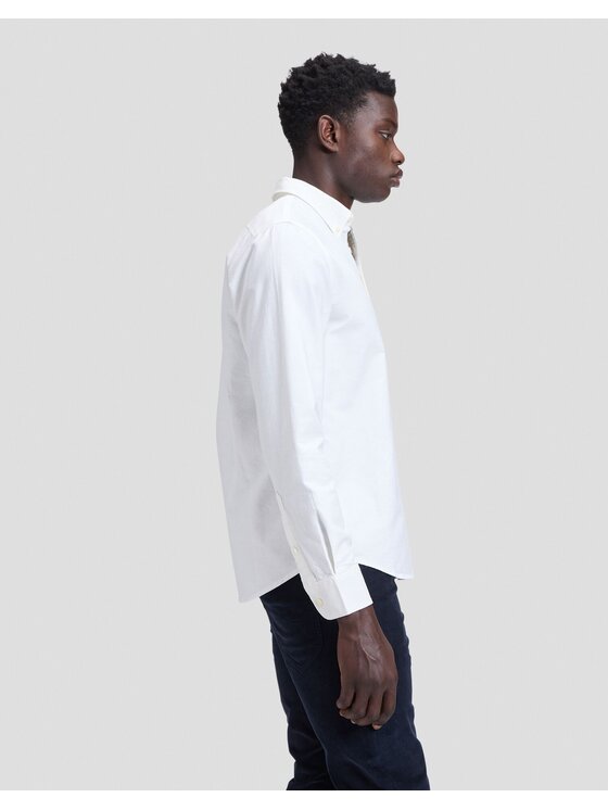 Lee Lee Koszula BUTTON DOWN Biały Regular Fit