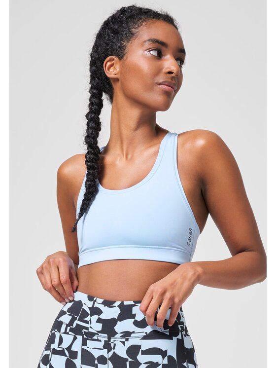 Casall Casall Biustonosz sportowy Iconic Sports Bra Błękitny