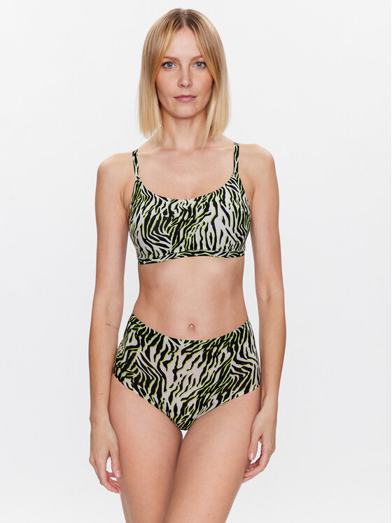 Chantelle Chantelle Klasične spodnje hlačke z visokim pasom Soft Stretch C11D70 Zelena