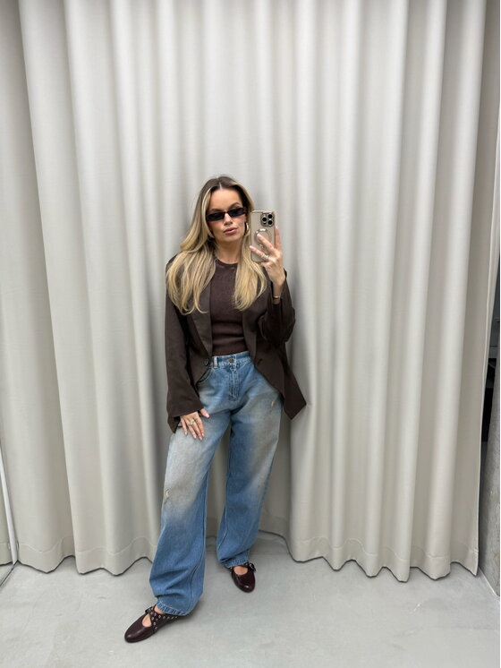 Magda Matyja Magda Matyja Jeansy Kyoto Jeans Niebieski Oversize