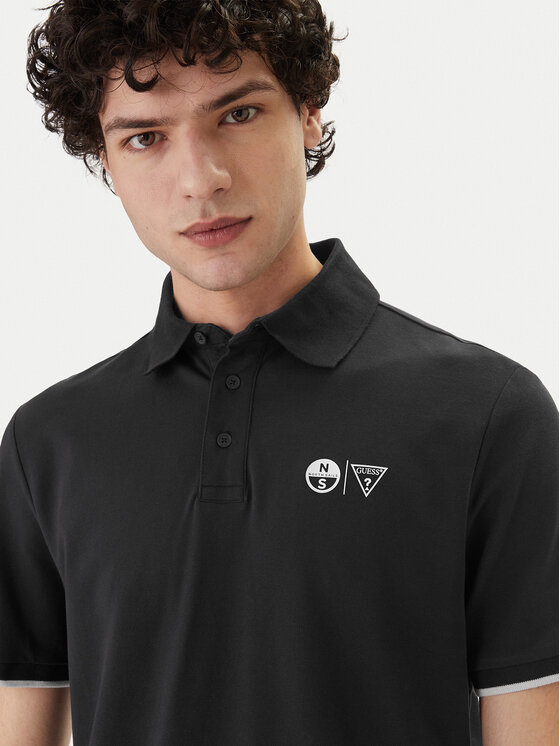 Guess Guess Polo marškinėliai M6GP47 K3323 Tamsiai mėlyna Regular Fit