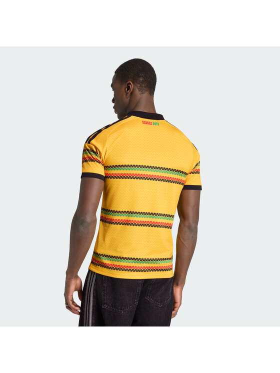 adidas adidas Koszulka techniczna Jamaica 26 x Bob Marley Home Jersey Żółty Slim Fit