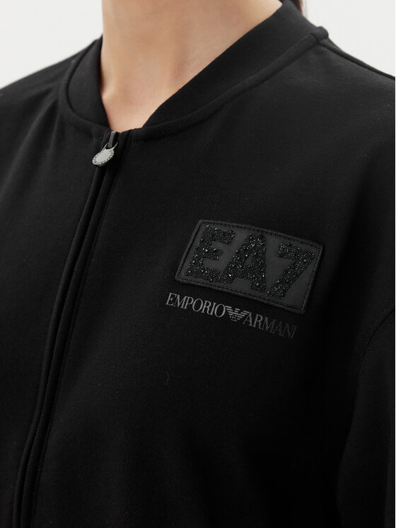 EA7 Emporio Armani EA7 Emporio Armani Mikina 7W000178 AF12473 UC001 Čierna Regular Fit