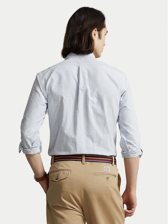 Polo Ralph Lauren Polo Ralph Lauren Marškiniai 710792041004 Žydra Custom Fit