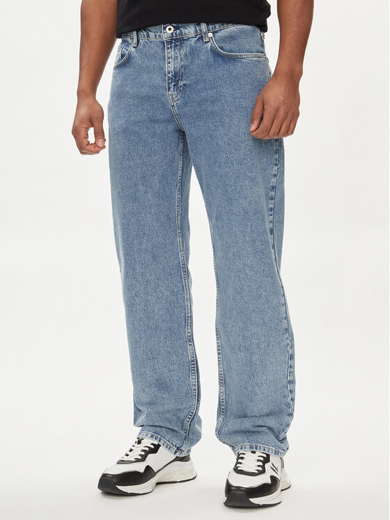 Karl Lagerfeld Jeans Džinsi 241D1108 Zils Straight Fit