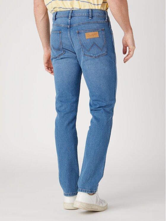 Wrangler Wrangler Jeansy Larston Vito Niebieski Slim Fit