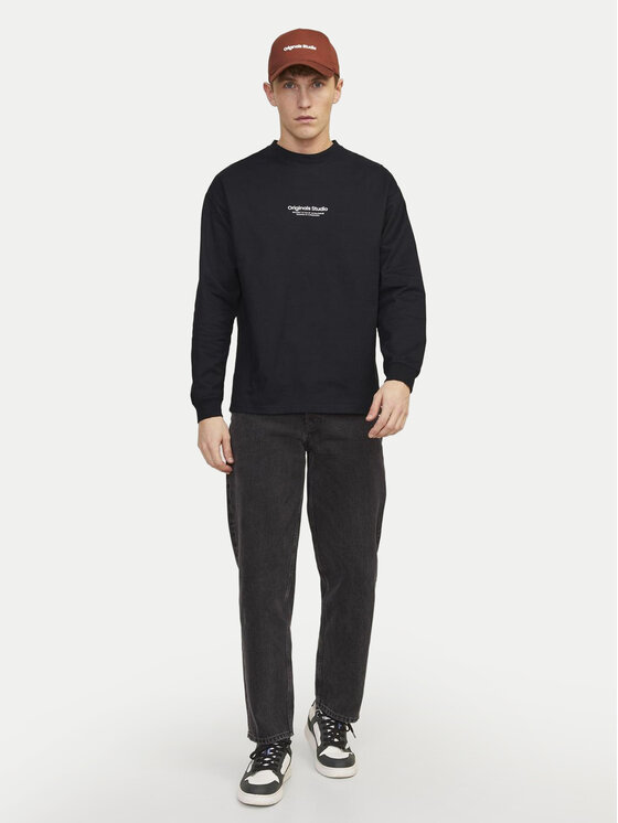 Jack&Jones Jack&Jones Longsleeve Vesterbro 12251775 Μαύρο Loose Fit