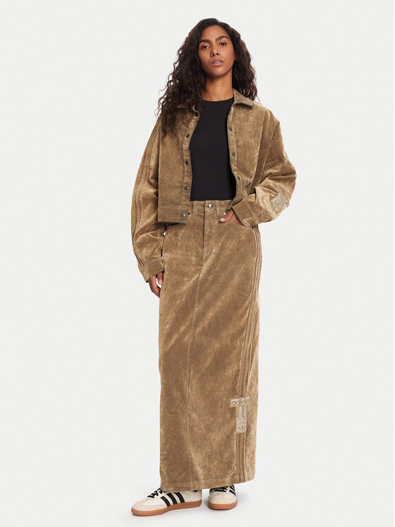 adidas adidas Maxi sukně Adibreak JY2397 Hnědá Regular Fit