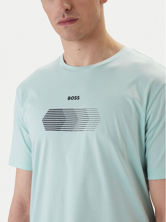 BOSS BOSS Tričko TS_Unity 50554557 Tyrkysová Regular Fit