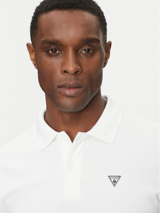 Guess Guess Поло F5GP00 K9WF1 Білий Regular Fit