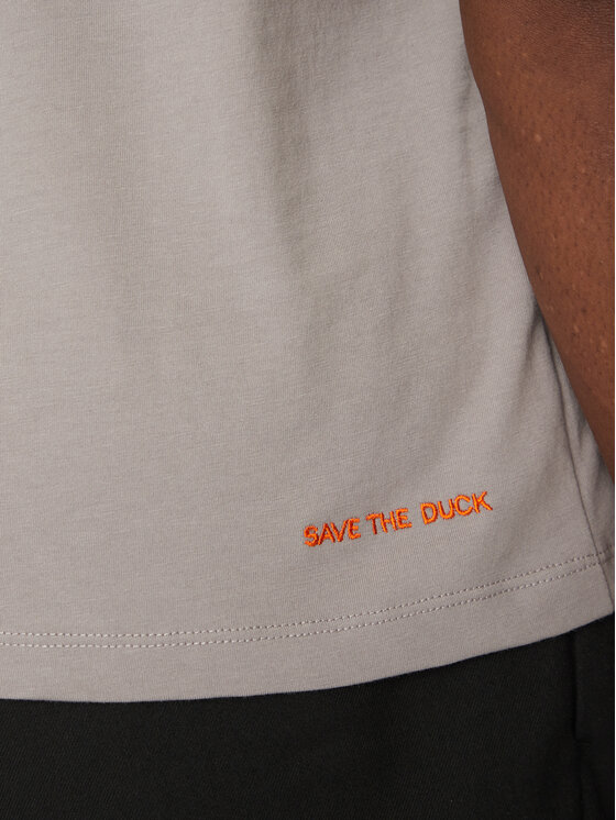 Save The Duck Save The Duck T-Shirt DT1194M BESY20 Szary Regular Fit