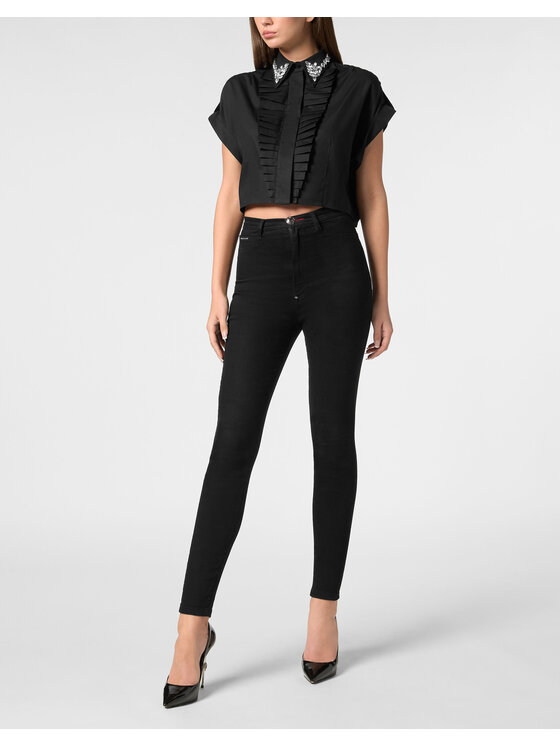 PHILIPP PLEIN PHILIPP PLEIN Košeľa 22349 Čierna Fitted Fit
