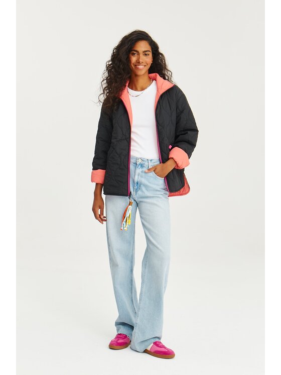 NAOKO NAOKO Prechodná bunda Poppy Pink Thunder Ružová Regular Fit