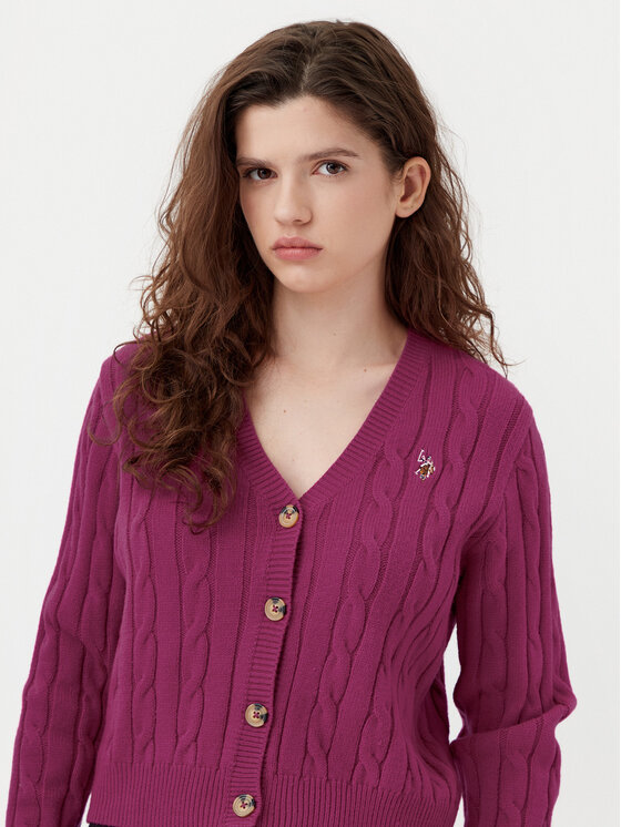 U.S. Polo Assn. U.S. Polo Assn. Kardigan WUP1238 Roosa Regular Fit