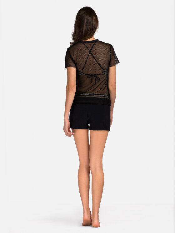 Miss Lou Miss Lou Blusa O-MM1-CZ Nero