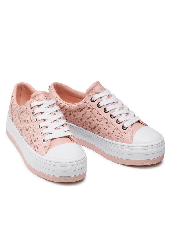 Guess Guess Sneakers aus Stoff Bells3 FL5B3L ELE12 Rosa
