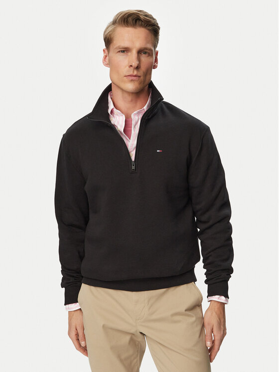 Tommy Jeans Bluză DM0DM20339 Negru Regular Fit