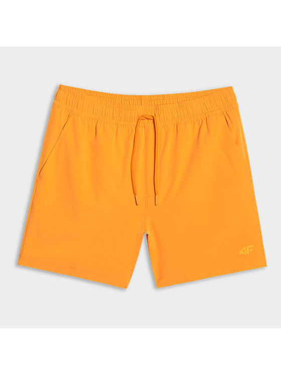 4F 4F Szorty plażowe 4FWSS25UBDSM134-70S Pomarańczowy Regular Fit