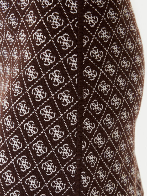 Guess Guess Ceruzaszoknya W5BD81 Z3JD2 Sötétbarna Slim Fit