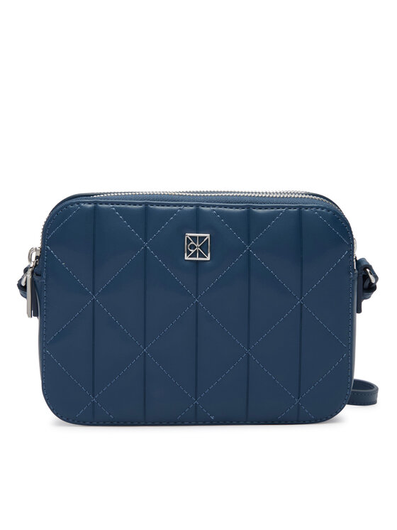 Calvin Klein Calvin Klein Kabelka Quilted Double Zip Camera Bag LV04F3328G Modrá