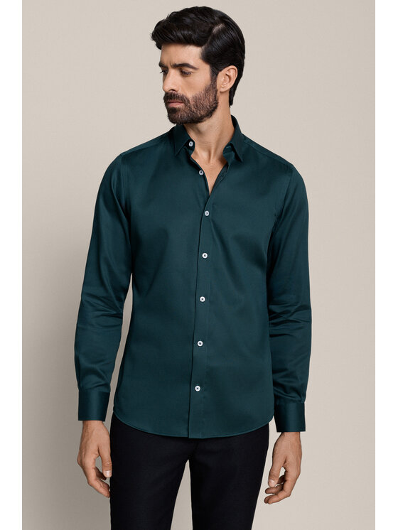 Lancerto Lancerto Koszula Armida Zielona KO073226000005 Zielony Slim Fit