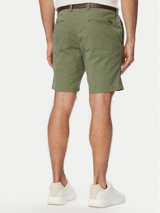 Jack & Jones Jack & Jones Kratke hlače iz tkanine Adam Belted 12288603 Siva Regular Fit