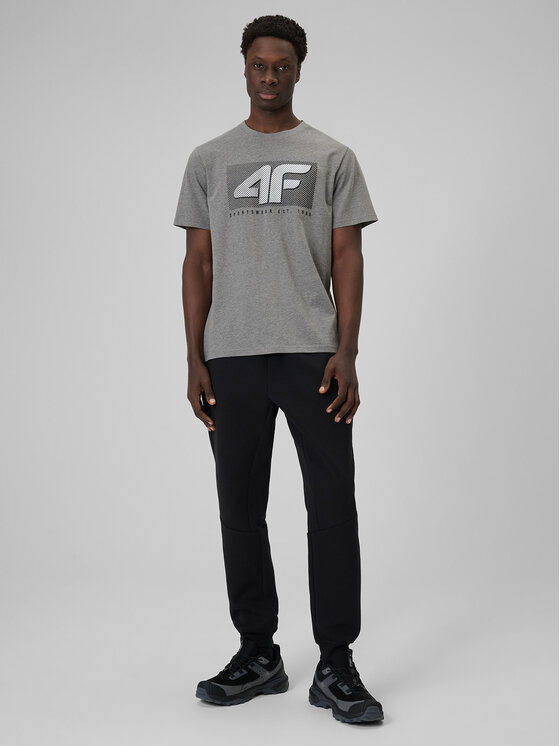 4F 4F T-Shirt COMMERCIAL 12 Szary Regular Fit