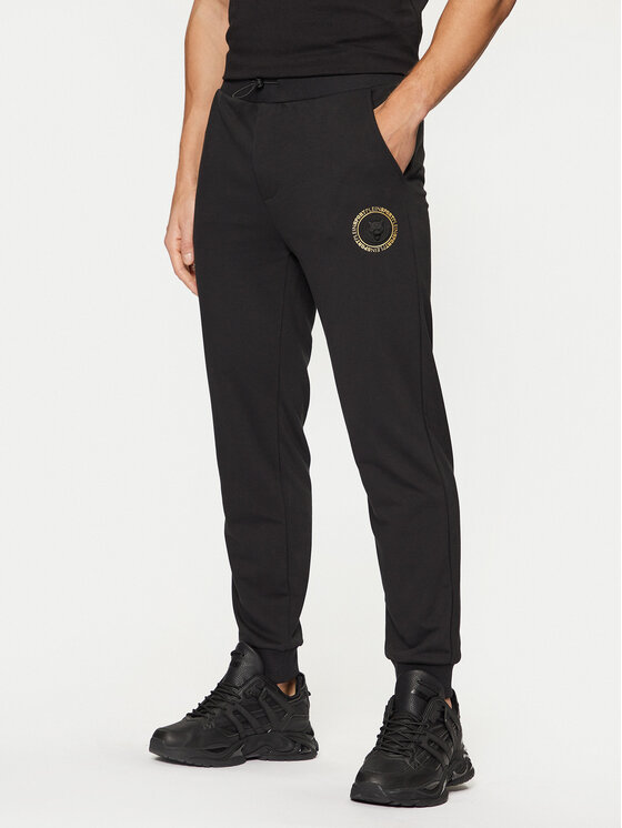 Plein Sport Plein Sport Teplákové kalhoty AADC MJT2458 STE001N Černá Regular Fit