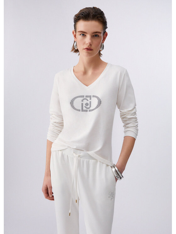 Liu Jo Liu Jo T-shirt TA6053JS003P9289 Bianco Regular Fit
