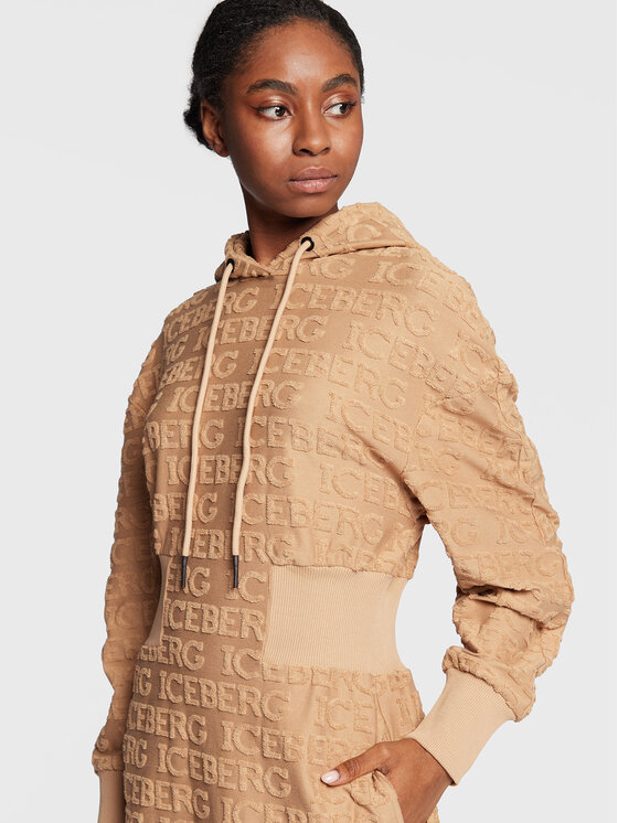 Iceberg Iceberg Strickkleid 22II2P0H0116308 Beige Relaxed Fit