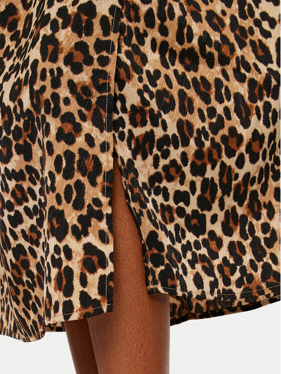 Vero Moda Vero Moda Midi szoknya Verena 10323868 Barna Regular Fit