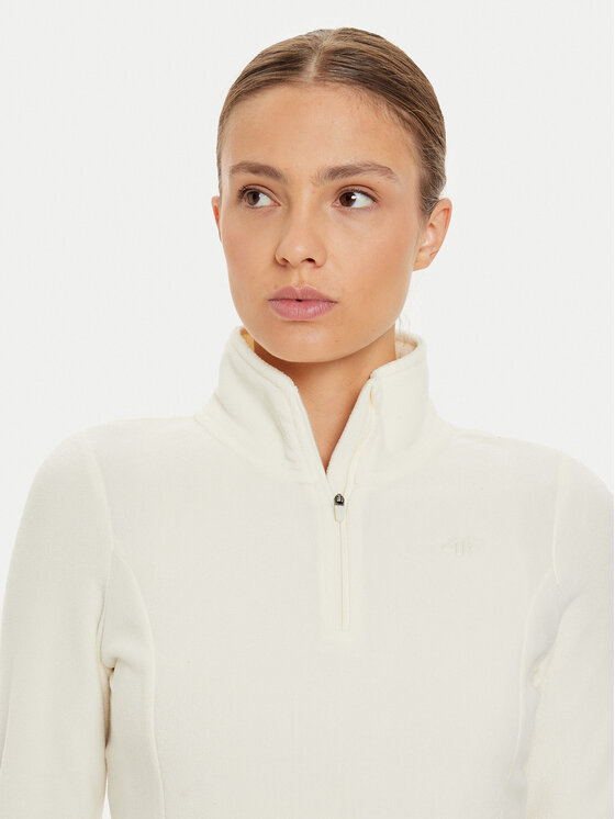 4F 4F Termoaktīva apģērba augšdaļa 4FWAW24UFLEF048 Écru Slim Fit