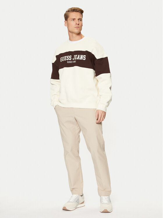 Guess Jeans Guess Jeans Μπλούζα M4BQ39 K9V31 Μπεζ Classic Fit