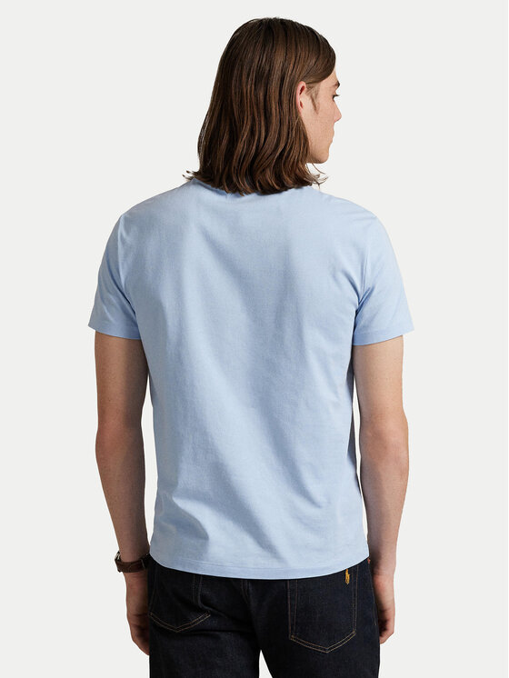 Polo Ralph Lauren Polo Ralph Lauren T-shirt 710671438444 Svijetloplava Custom Slim Fit
