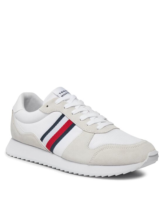 Tommy Hilfiger Tommy Hilfiger Снікерcи Runner Evo Mix Ess FM0FM04886 Білий
