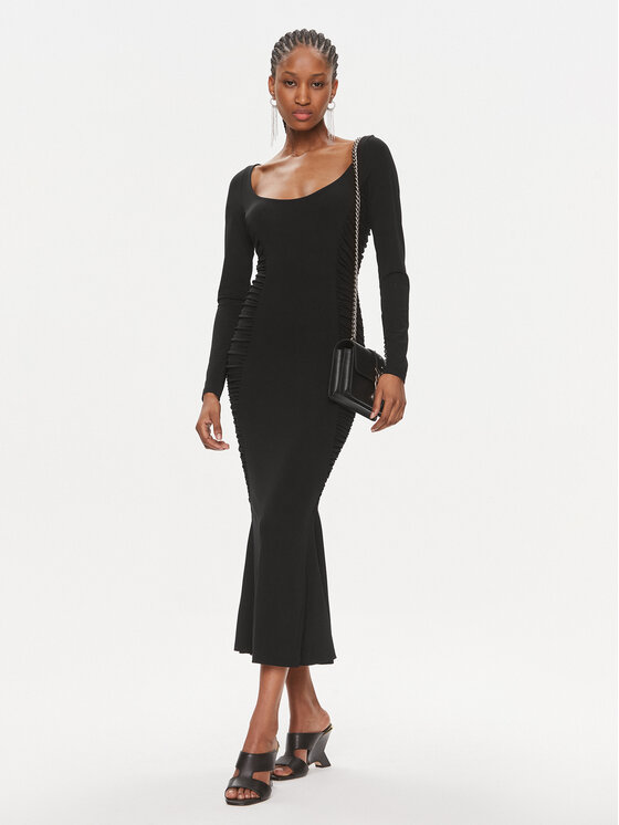 PINKO Pinko Sukienka koktajlowa Antiope 103101 A1L0 Czarny Regular Fit