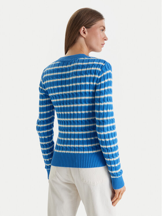 Tommy Hilfiger Tommy Hilfiger Sveter WW0WW47644 Modrá Regular Fit