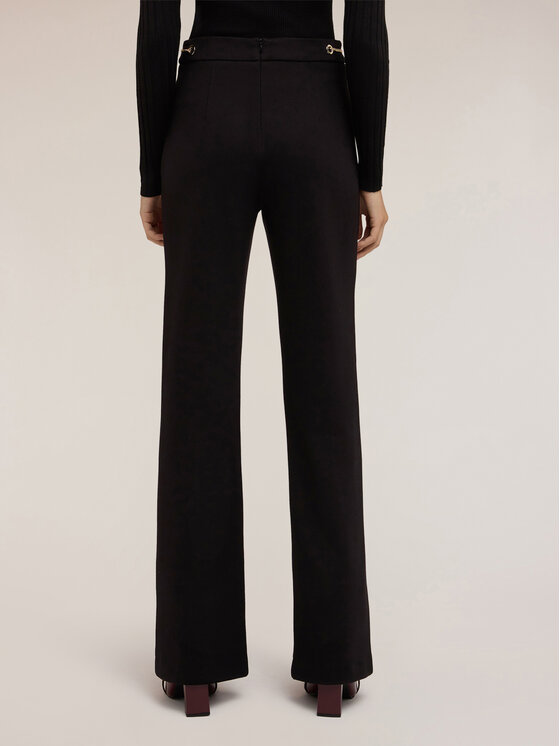 Motivi Motivi Spodnie materiałowe P094Q004173N033 Czarny Flare Fit