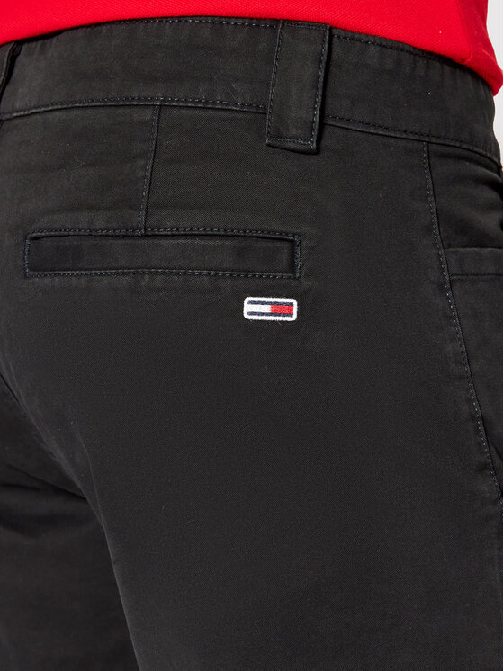 Tommy Jeans Tommy Jeans Pantaloni chino Scanton DM0DM09595 Negru Slim Fit
