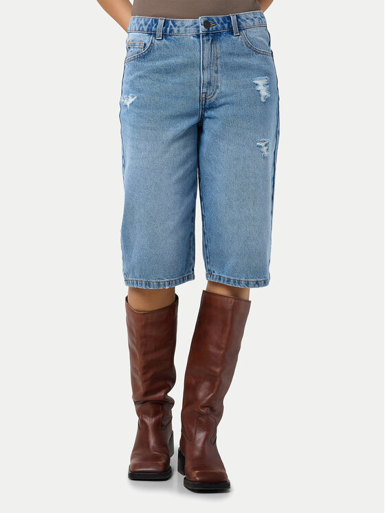 Noisy May Noisy May Jeans kratke hlače Welsie 27034305 Modra Regular Fit