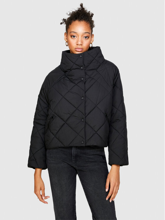 Sisley Zimné bundy 2WDYLN02M Čierna Wide Fit