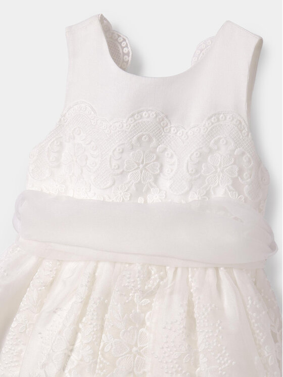 Abel & Lula Abel & Lula Sukienka elegancka 5038 Biały Regular Fit