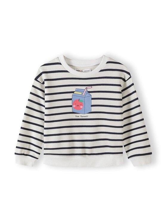 minoti minoti Bluza 30FLEECE105 Biały Regular Fit