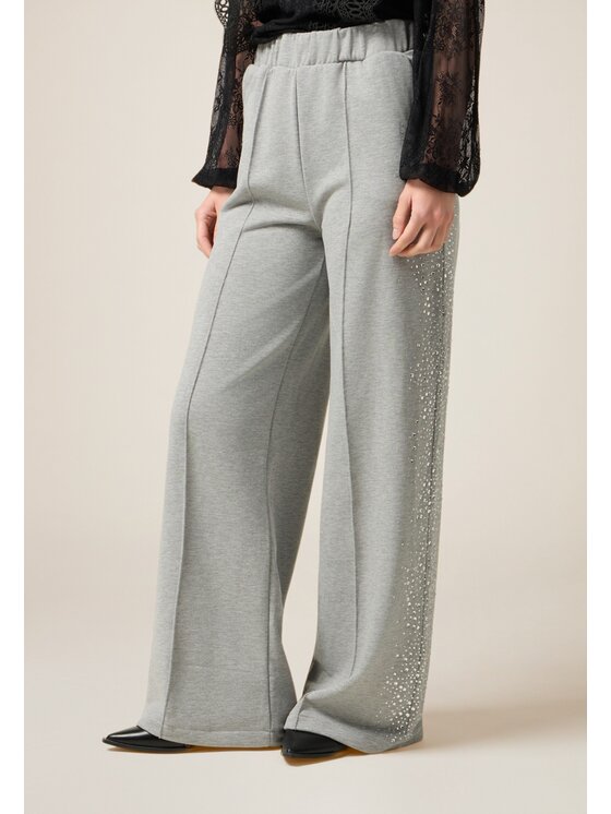 Oltre Oltre Pantaloni di tessuto P813J002531N013 Grigio Baggy Fit