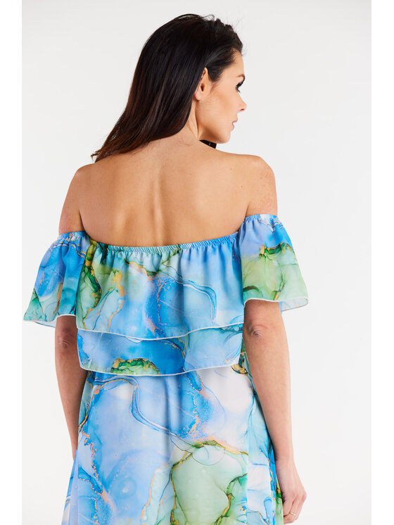 Awama Awama Sukienka letnia A511 Niebieski
