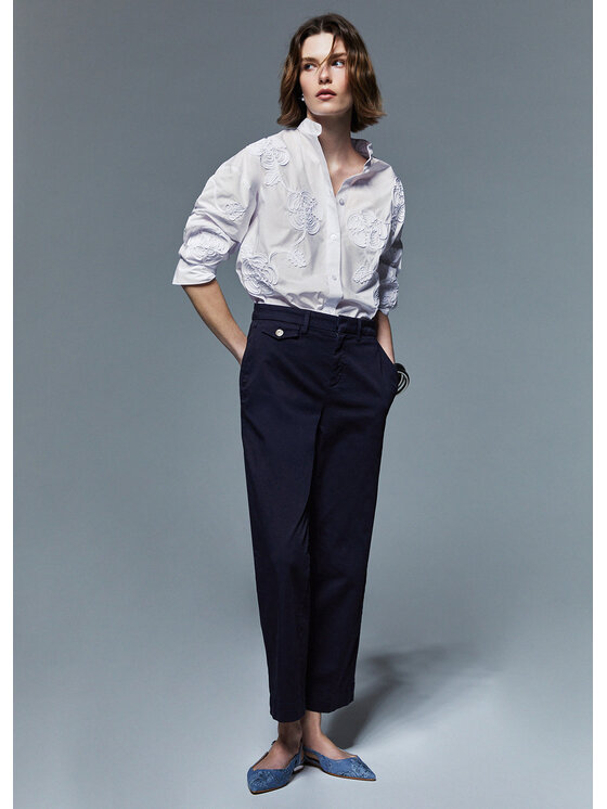 Liu Jo Liu Jo Pantaloni di tessuto WA6463T925793924 Azzurro chiaro Regular Fit