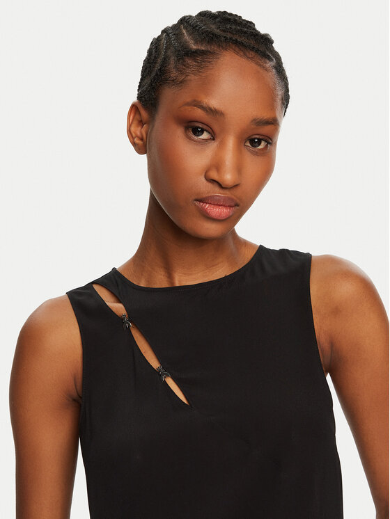 Patrizia Pepe Patrizia Pepe Blūze 8C0760/A8I1-K103 Melns Regular Fit