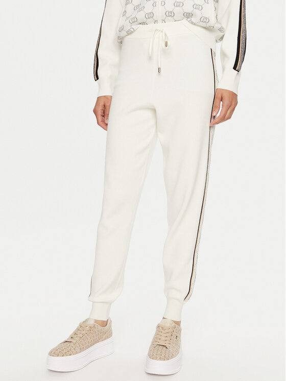 Liu Jo Sport Liu Jo Sport Pantaloni di tessuto TF4226 MS63L Bianco Regular Fit